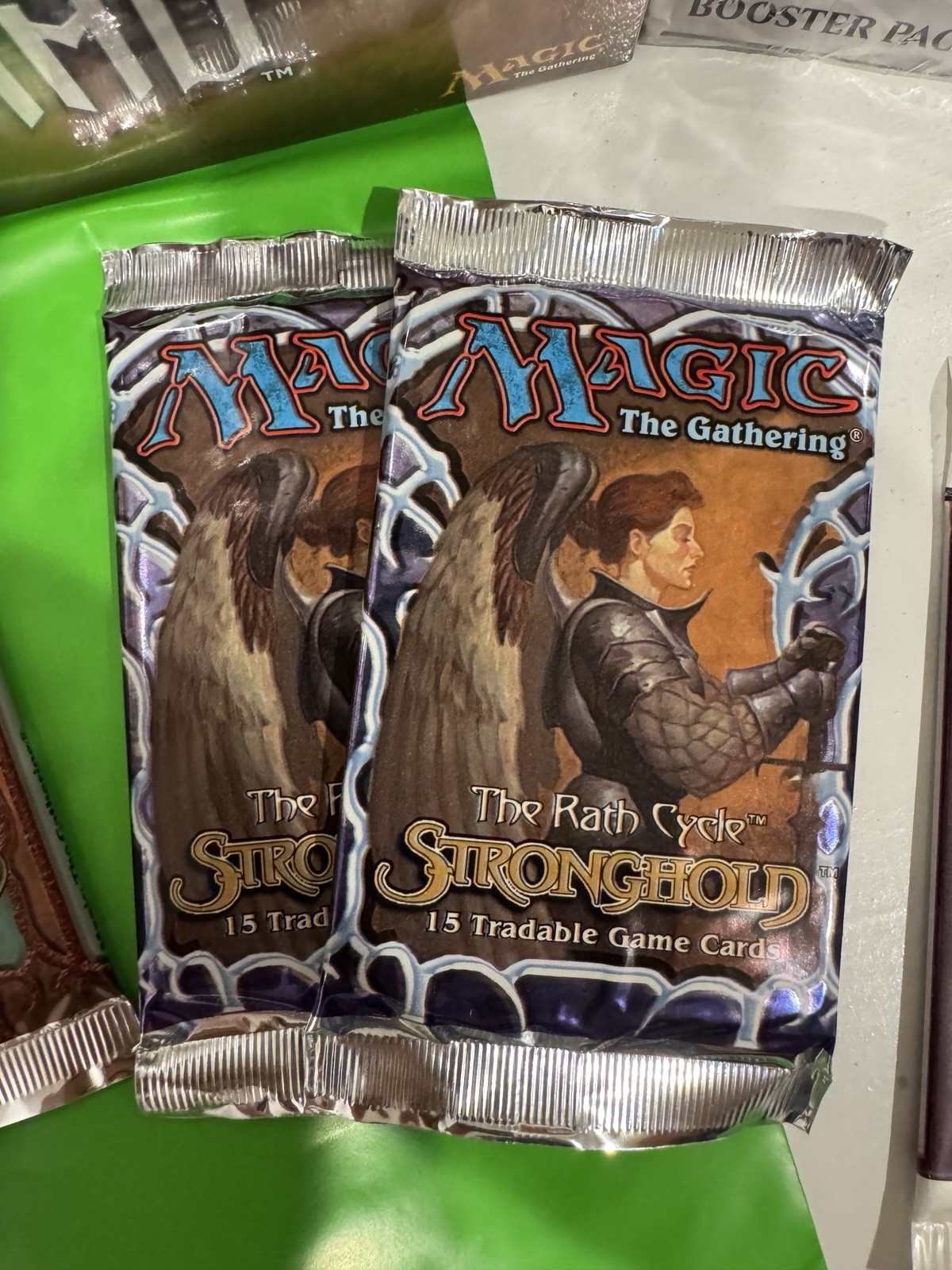 Magic The Gathering booster packs “Gathering The Magic Booster” Bags GREEN