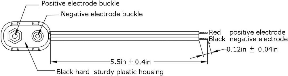 20 Pcs 9V I Type Battery Snap Connector 9 Volt Clips Connector...