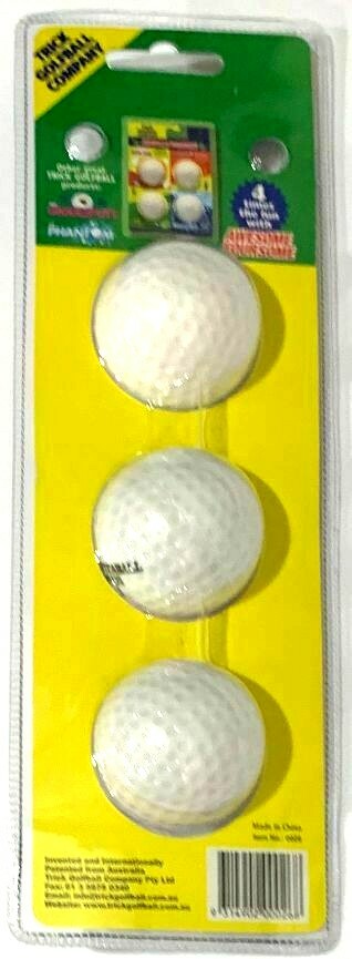 3 PACK GOLF BALL GAGS Exploding Jet Streamer Prank Joke Golfer Trick GIFT Set