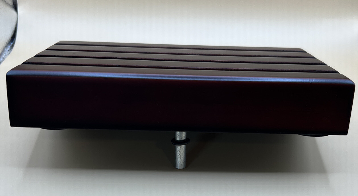 * Challenge Coin Display Stand Rack, Solid Wood, Mahogany color holds 16 Coins