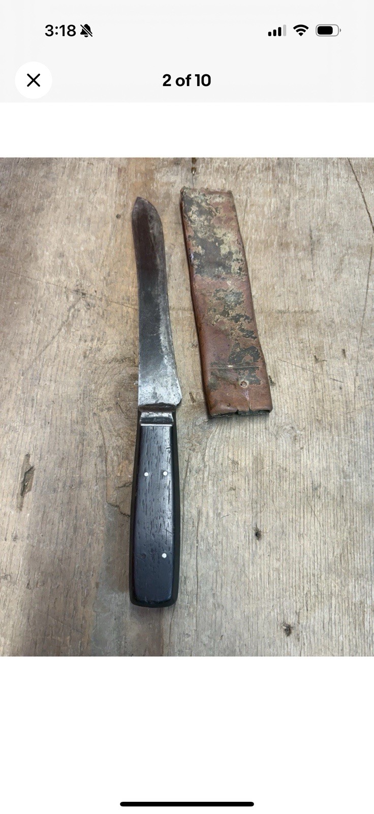 1800s 19th Century Native American Trade Knife Ex. Museum Collection