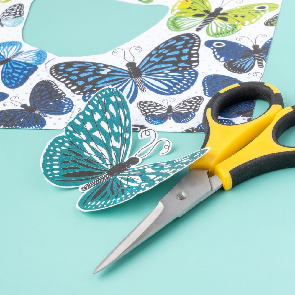 EK Tools Cutter Bee Scissors 4 Pack, Black and Yellow, Multi Pack Scissors for