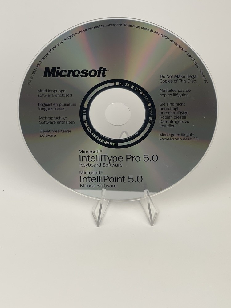 Microsoft IntelliType Keyboard Pro 5.0 & IntelliPoint Mouse Software Drivers CD