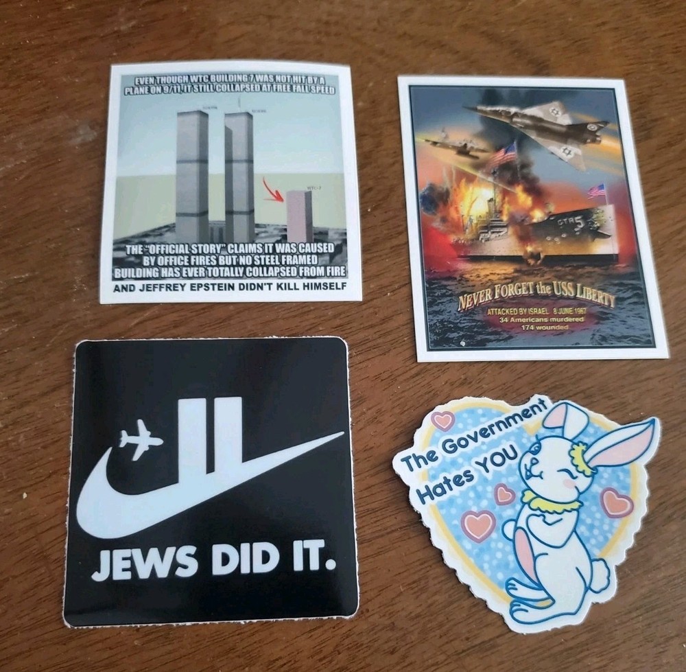 Truther 9/11 TRUTH STICKERS (4)