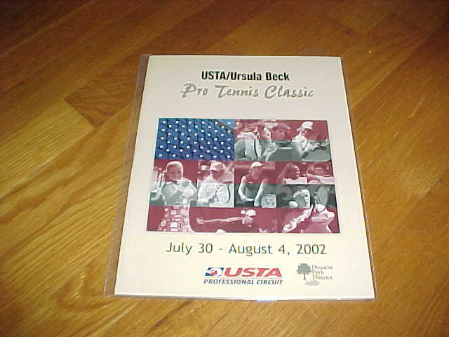 2002 USTA Ursula Beck Pro Tennis Classic Tennis Program