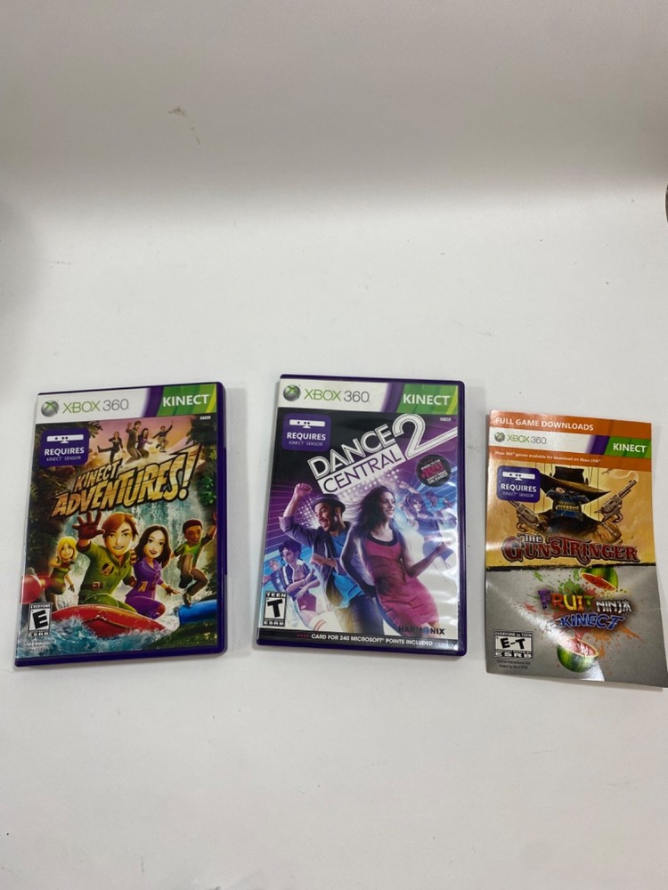 Microsoft XBOX 360 Kinect Sensor Bar COMPLETE + Dance Central 2