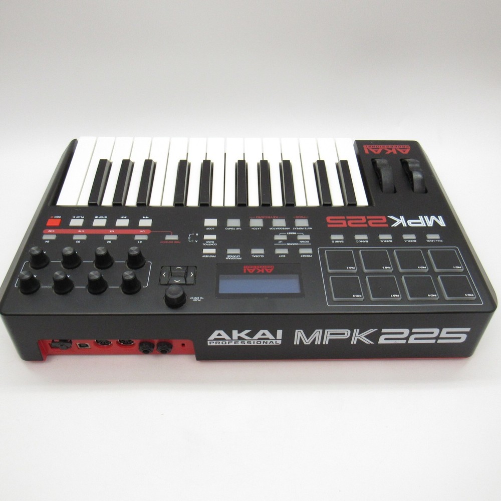 Akai Professional MPK225 25-Key USB MIDI Keyboard & Drum Pad Controller UNTESTED