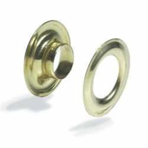 3/8" Solid Brass Grommets #2 (10 Pack) - Tandy Leather #1283-01