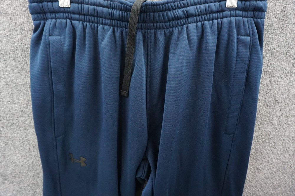 Under Armour Sweatpants Mens Medium Blue Elastic Drawstring Waist Pockets