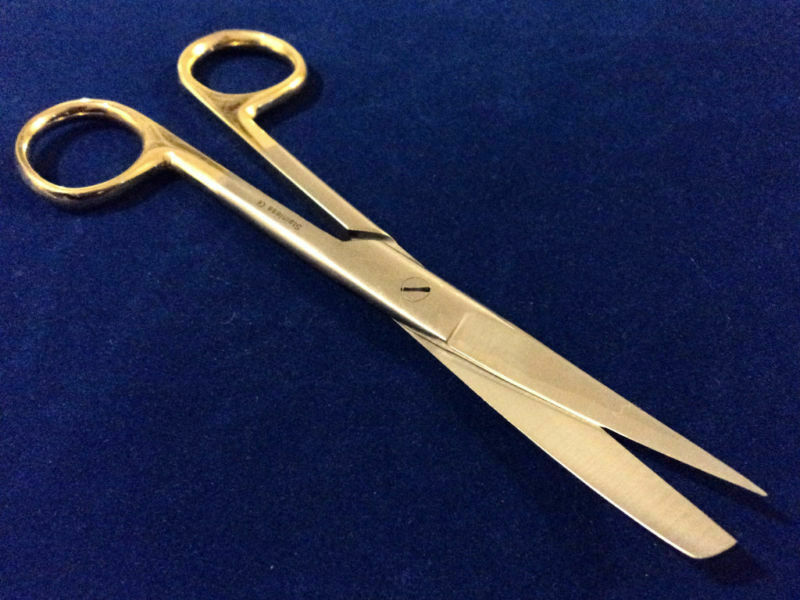 T/C PREMIUM QUALITY OPERATING SCISSORS SHARP BLUNT 5.5" CURVED TIP