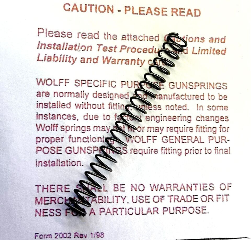 WOLFF Glock Striker Spring 4, 4.5, 5, 5.5 or 6.