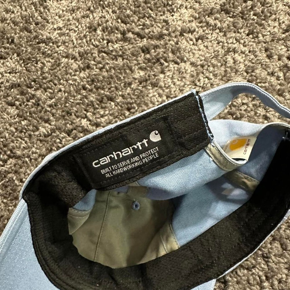 Women’s Carhartt Canva Script Blue Adjustable Baseball Cap
