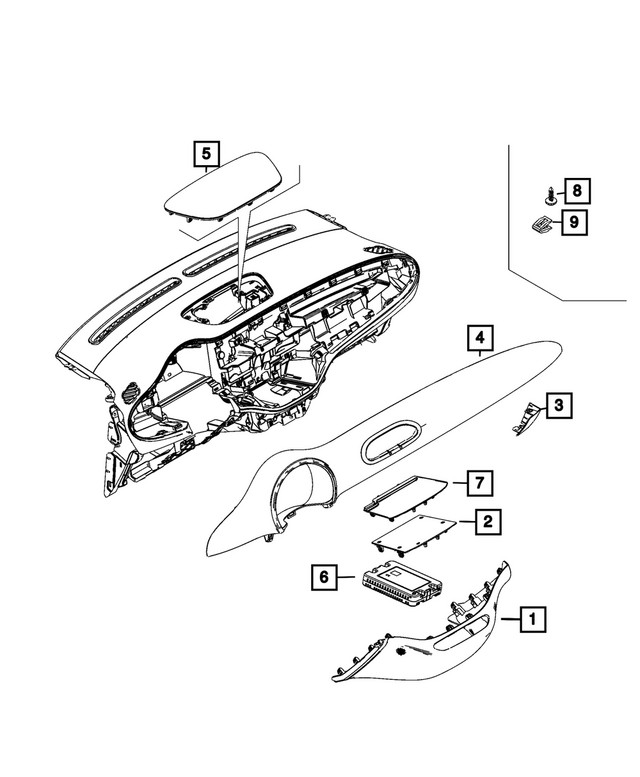 Genuine Mopar Speaker Grille 7tm13lxhaa