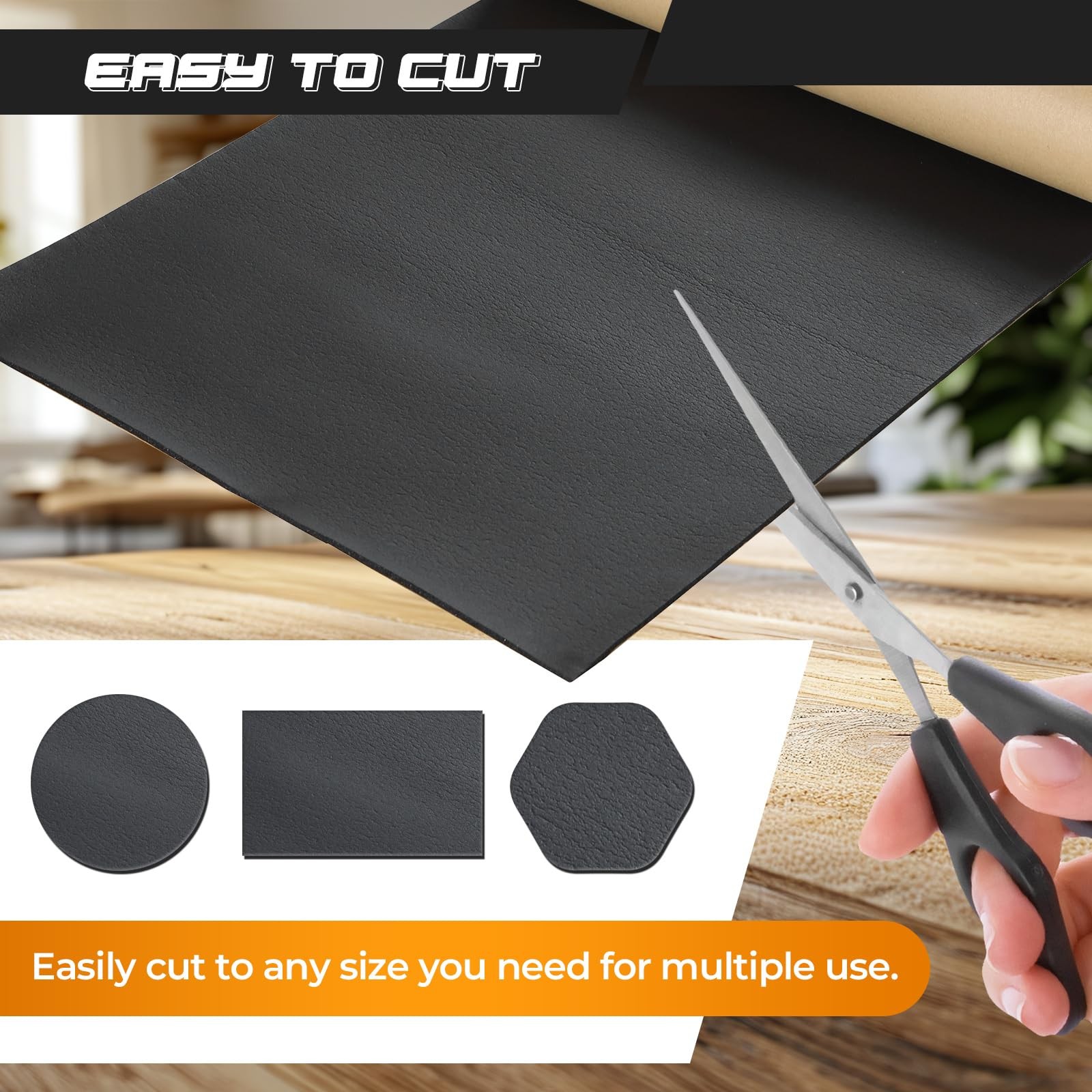 Sponge Neoprene with Adhesive Foam Rubber Sheet 1/8” Thick X 12” Wide X 54” L...