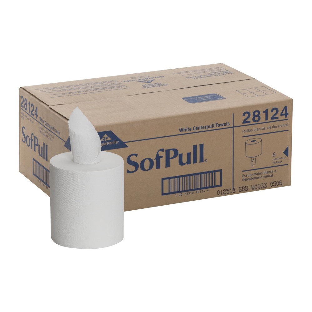 Georgia-Pacific SofPull Centerpull Regular Capacity Premium Paper Towel, Whit...
