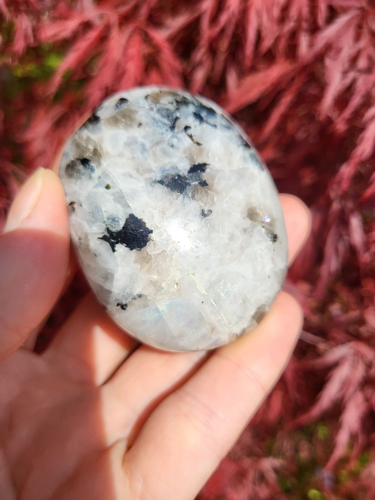 Rainbow Moonstone Palmstone *sale*