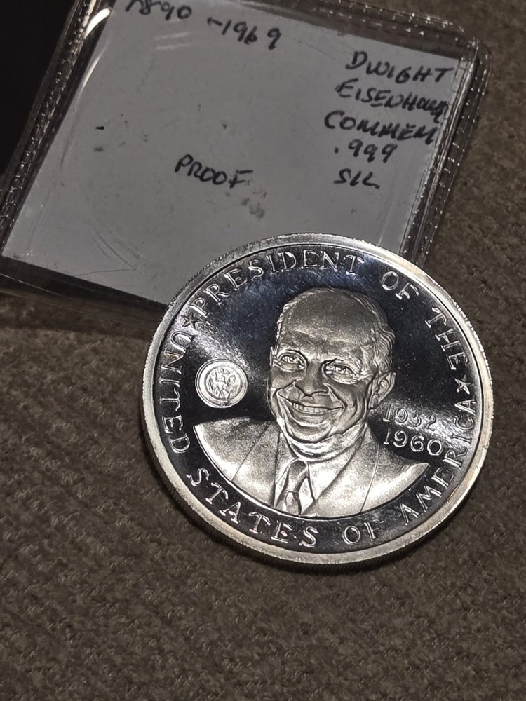Dwight Eisenhower .999 Silver Proof Coin