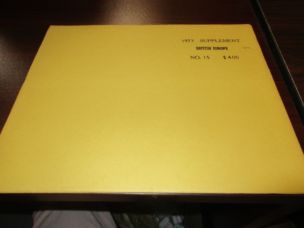 "MINKUS" 1973  SUPPLEMENT  BRITISH EUROPE  #15  W/FREE SHIPPING!!!