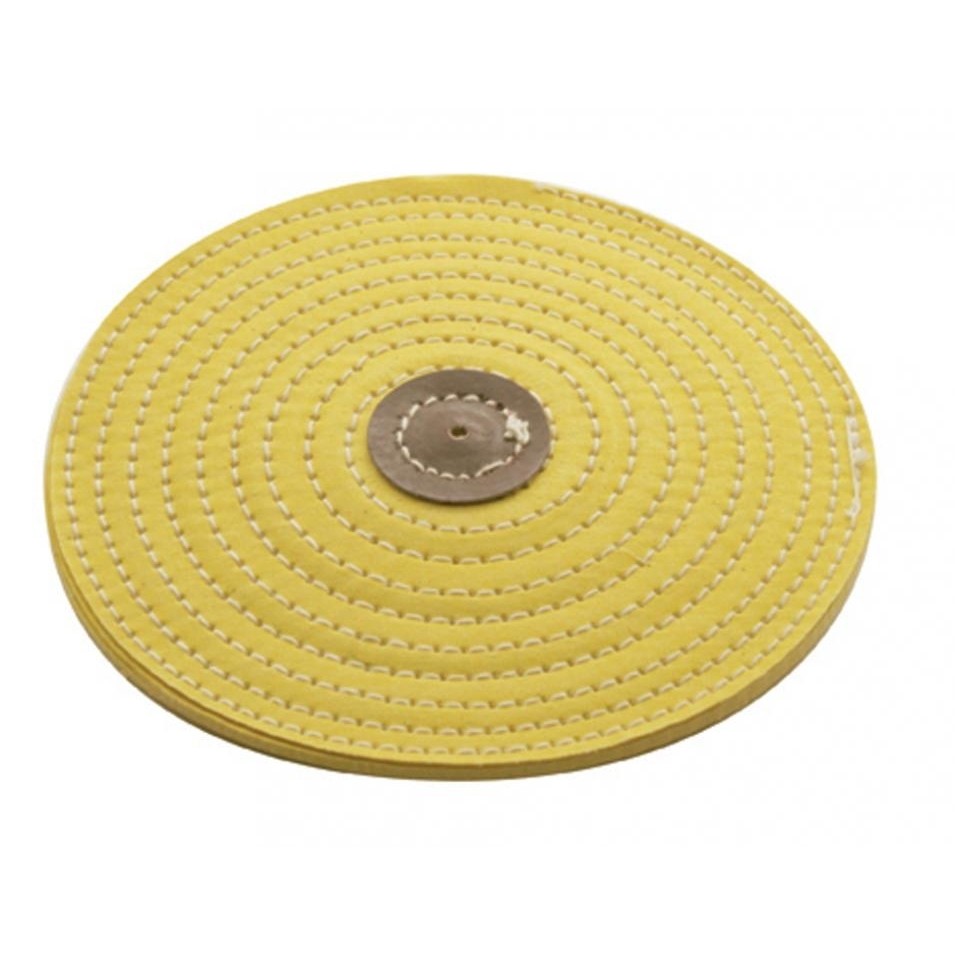 4" Yellow Razor Buff - 1/8" Arbor