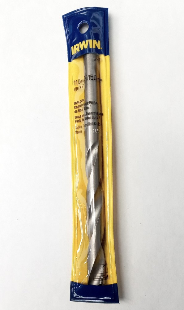 Irwin 891 11mm (7/16) x 150mm Carbide Concrete Drill Bit