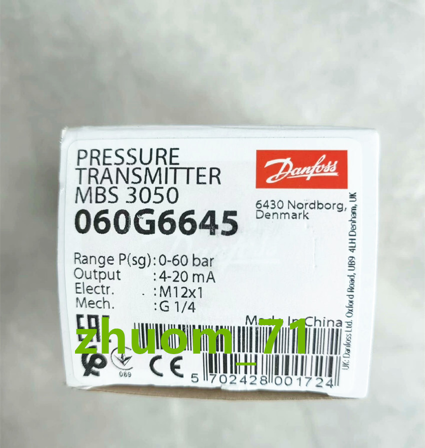 1PC Danfoss pressure sensor MBS3050 060G6645