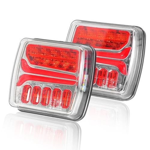 Magnetic Wireless Trailer Lights, Rechargeable LED Trailer Light for Black