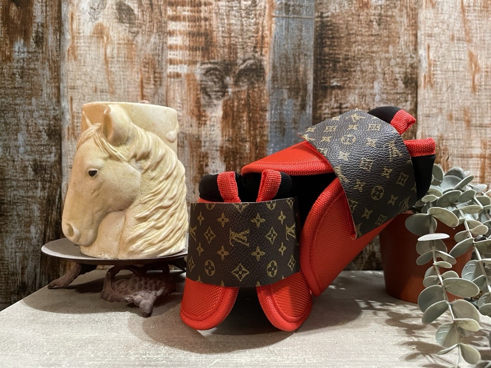 Red Med Designer Bell Boots