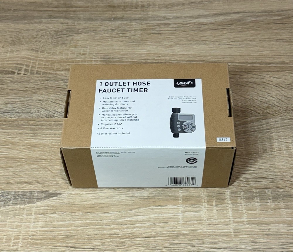 Orbit 62061Z 1-Outlet Programmable Digital Hose Watering Timer