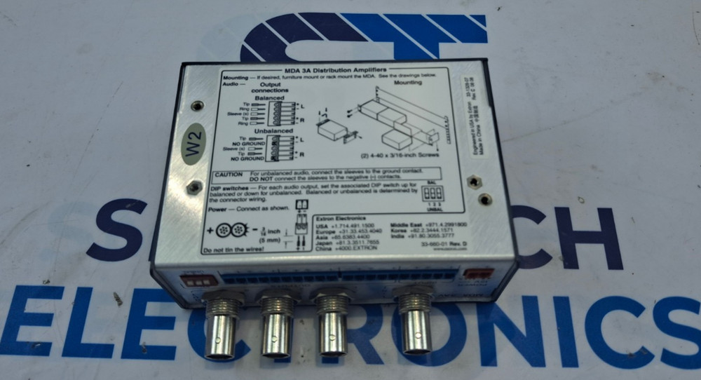 EXTRON 60-439-20 MDA 3AV Distribution Amplifier