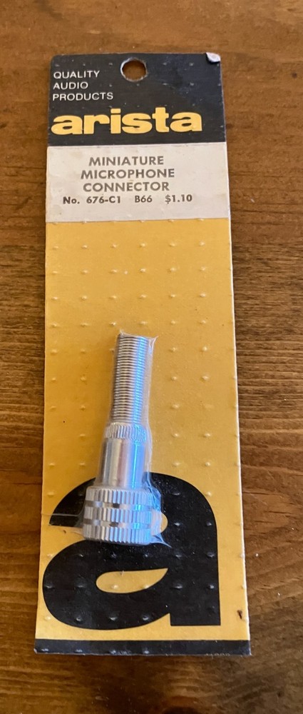 NOS VINTAGE MINIATURE SWITCHCRAFT STYLE MICROPHONE CONNECTOR