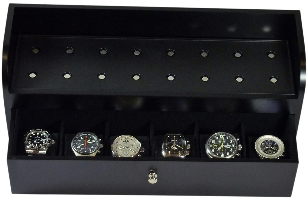 Quad "Boxy" Brand Brick Automatic Watch Winder + 6x storage System - Model: 4B4
