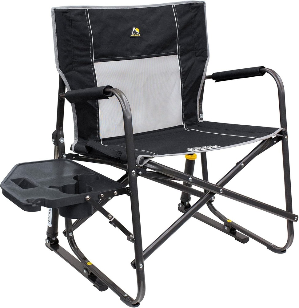 Folding Camping Rocker with Side Table