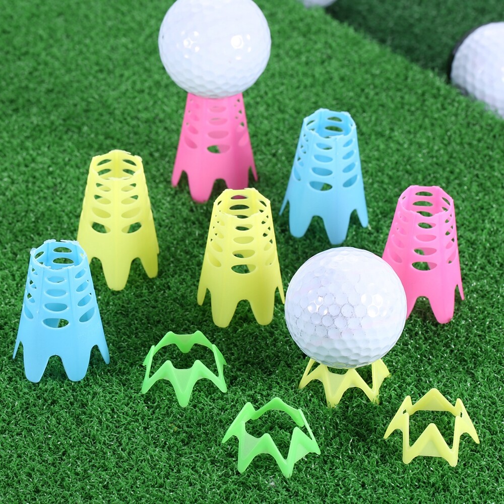 10Pcs Plastic Golf Simulator Tees Golf Practice Training Golf Course Mat Tees HQ