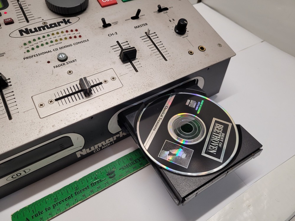 NUMARK CD MIX-1 Professional Dual CD Mixing Console Power Cable + Digital Manual