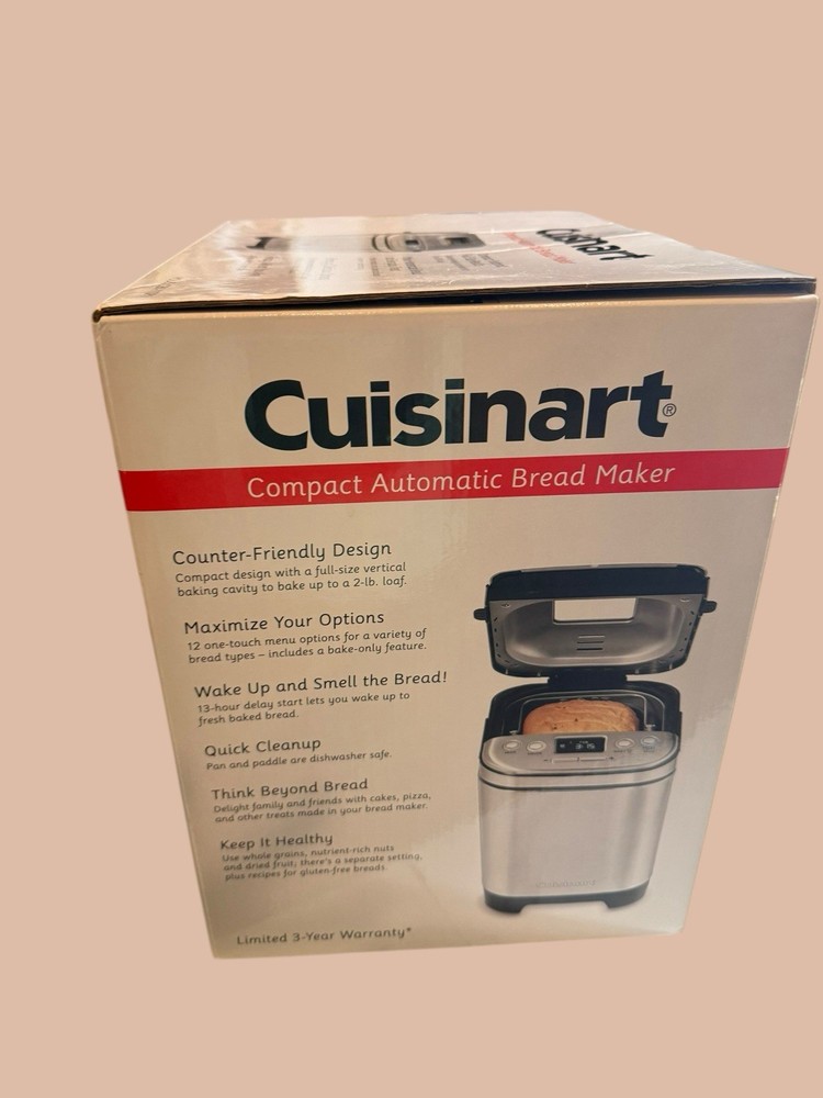 Cuisinart Bread Maker CBK-110P1 Compact Automatic 2 lbs Loaf Bread Machine New