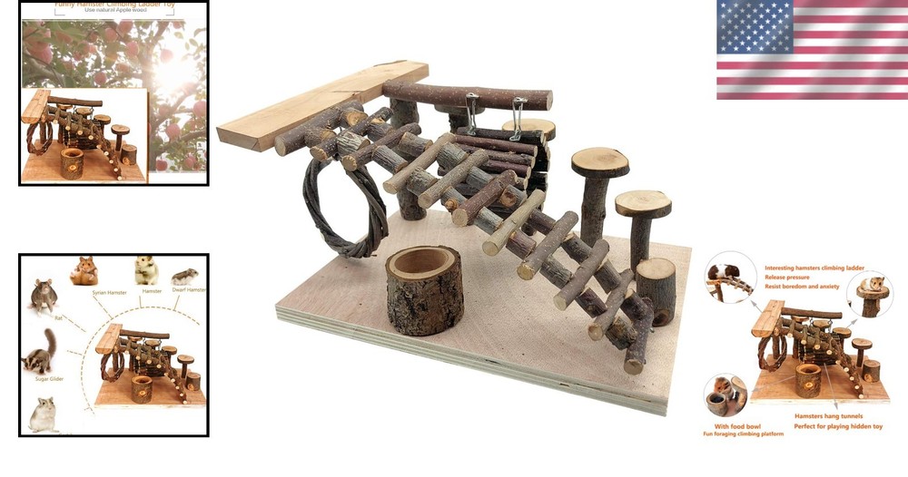 Hamster Playground Platform - Climbing & Jumping Set