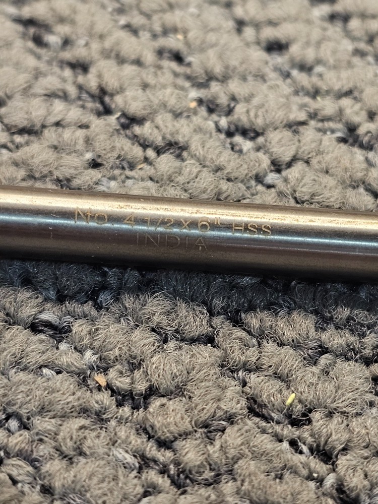 INTERSTATE 4-1/2" X 6" 60D HSS Plain Combo Drill & Countersink