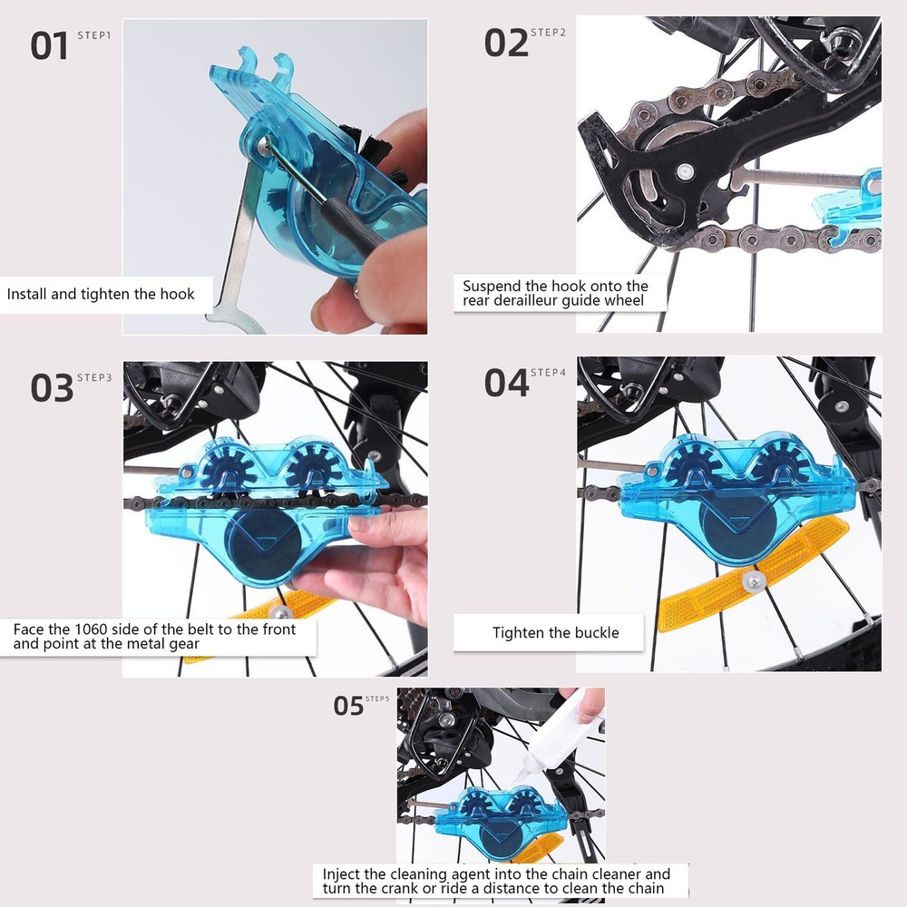 Cycling Cleaning Kit Cycle Chain Scrubber Cleans Tool Quick