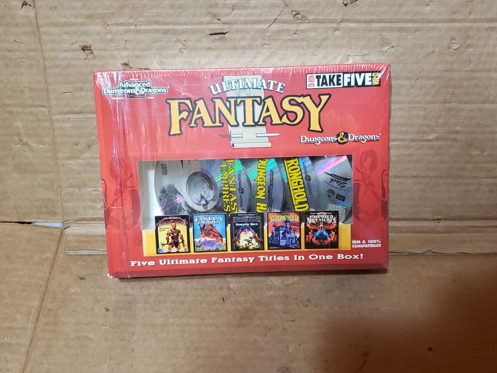 Advanced Dungeons & Dragons Ultimate Fantasy Collection NOB MISSING ONE DISK