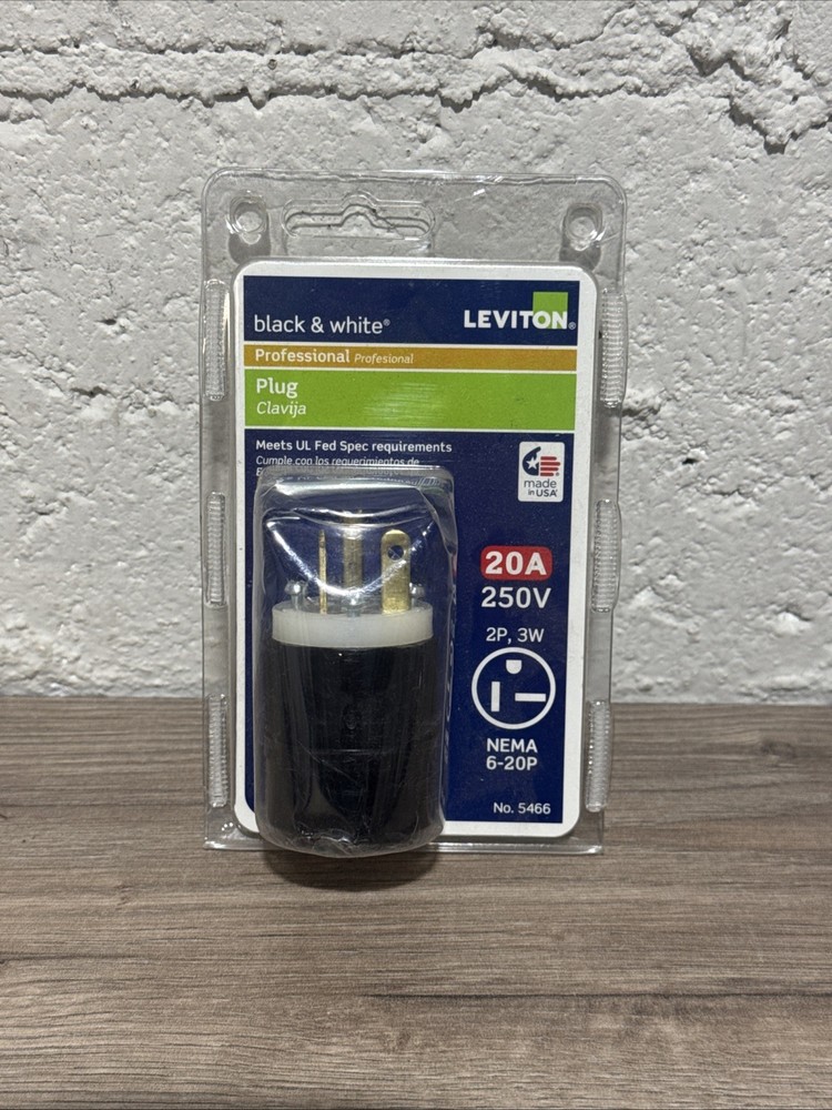 Leviton 5466 Plug 20 Amp 250V NIP
