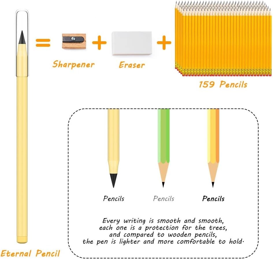 Eco-Friendly 20PCS Replaceable Graphite Nibs for Everlasting Writing Pleasure
