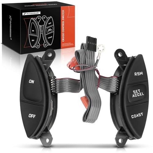 Steering Wheel Mounted Cruise Control Switch Buttons Kit Compatible with Ford
