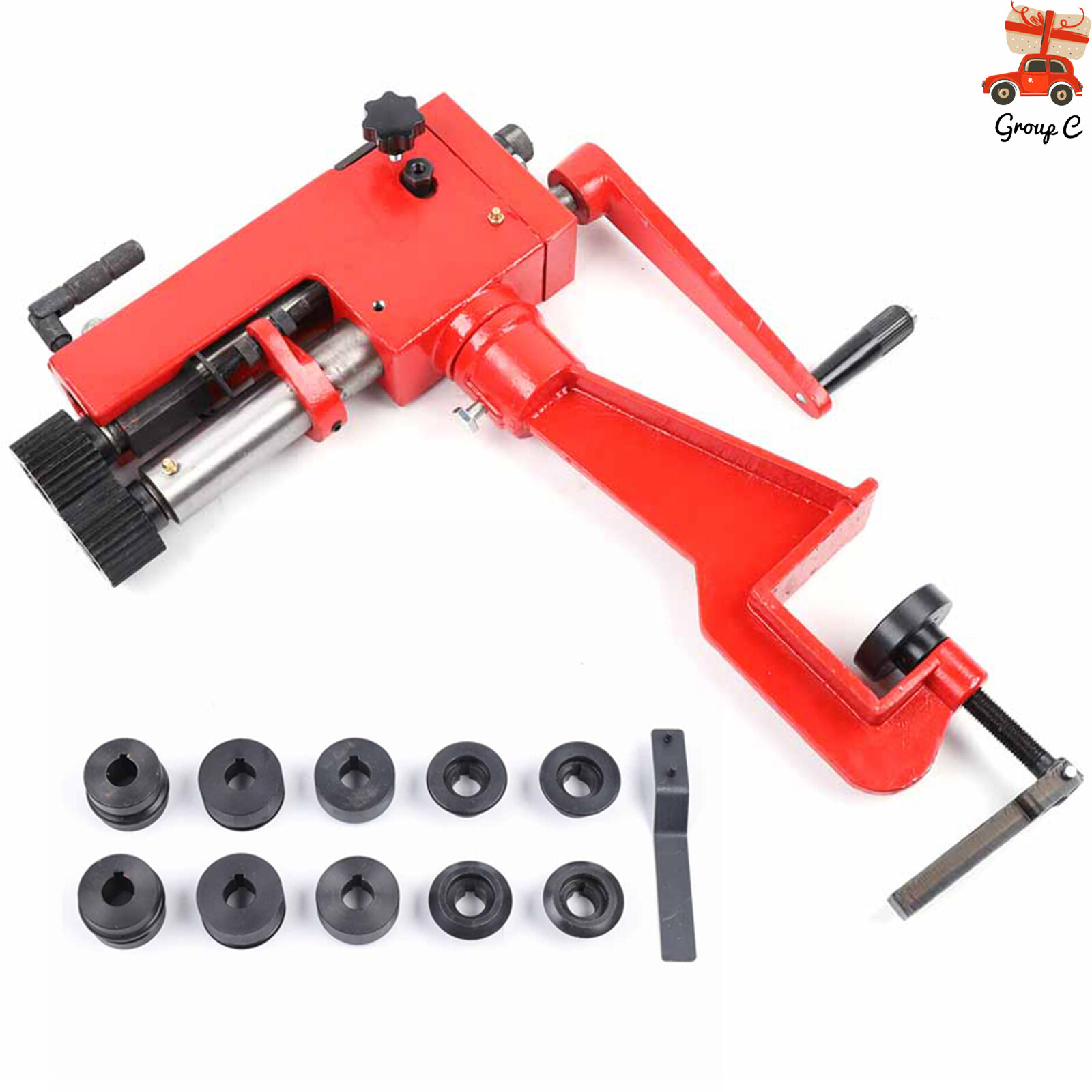 RM-08 7inch Sheet Metal Fabrication Bead Roller Rotary Machine 22-Gauge w/6 Dies