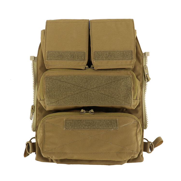 Tactical Vest Pouch Bag Zip Back Panel 2.0 Version for JPC AVS