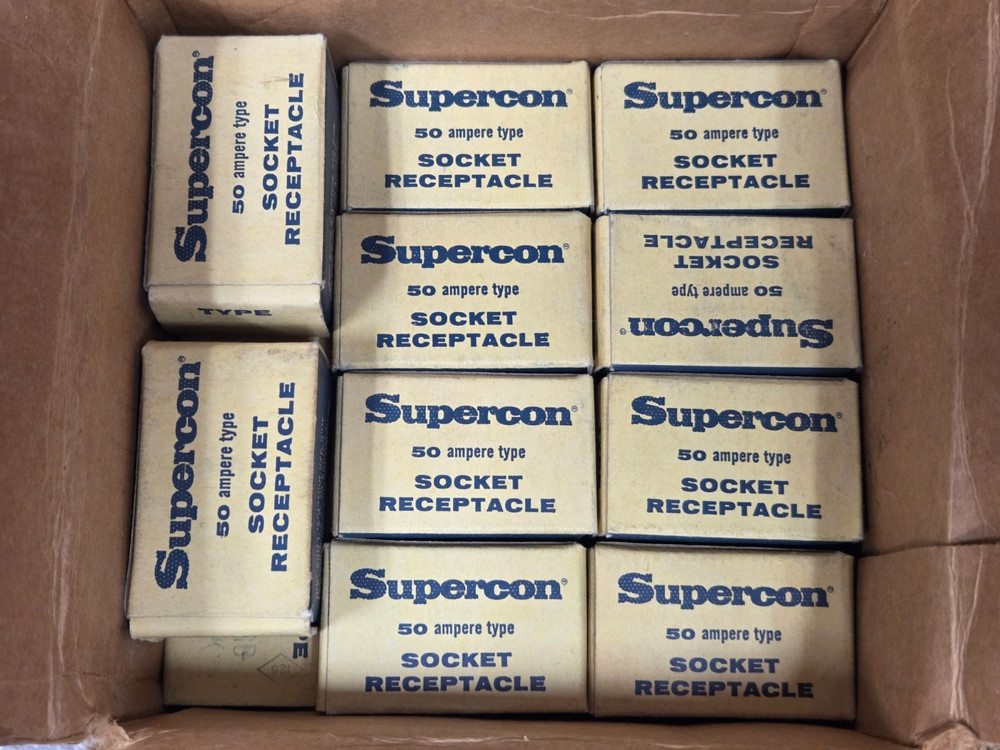 '1 PIECE' - PN# RS50GR - SUPERCON - SOCKET RECEPTACLE - 50A RED