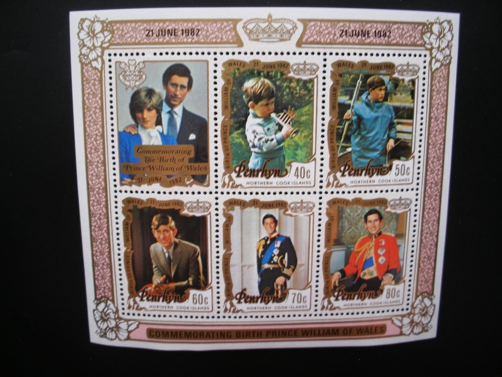 Cook Islands 1982- Six Different Mini Sheets MNH, Extra Fine