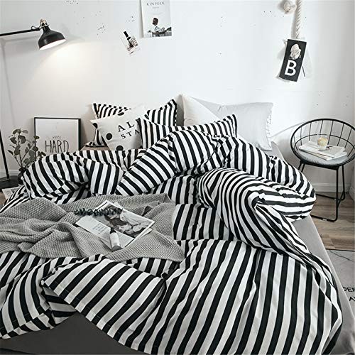 Striped Comforter Set White and Comforter Full Vertical Queen Black Striped
