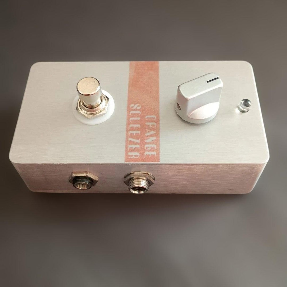 Orange Squeezer Type Compressor Pedal Handmade