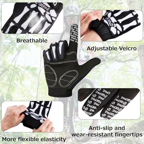 Azarxis Adjustable Lightweight Skeleton Small #1 Black - Skeleton Pattern