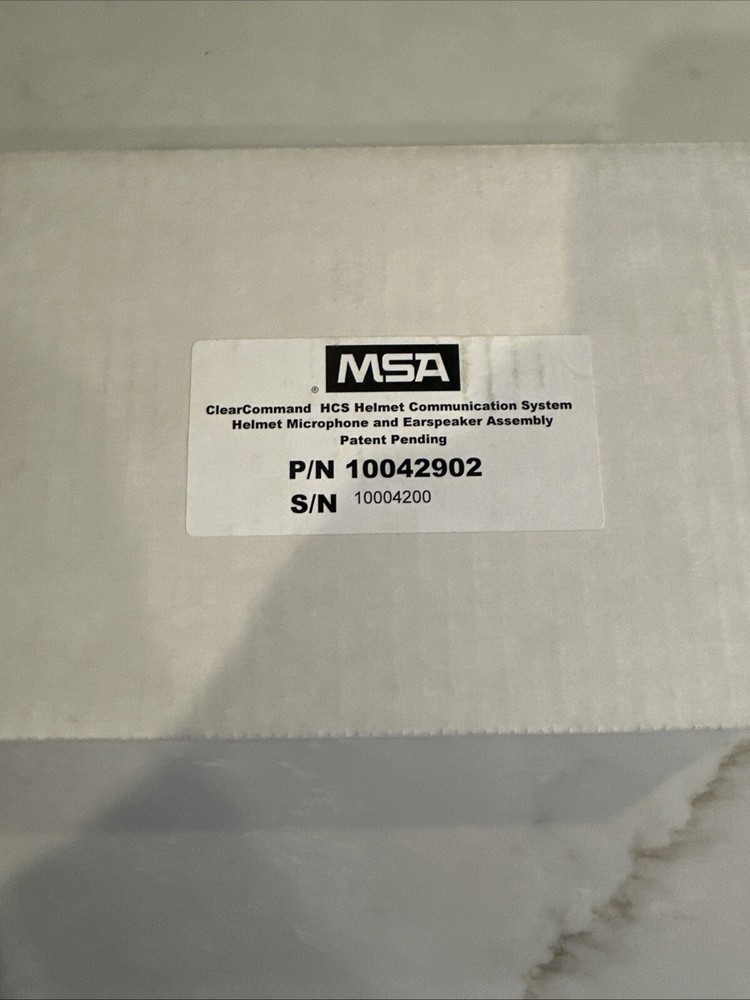 MSA ClearCommand HCS Helmet Communication System Microphone Earspeaker Basic PTT